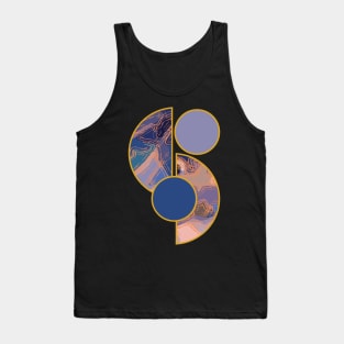 Earth tone colors vibrant bright unique minimalist neutral organic geometric boho pattern 365 Abstract Tank Top